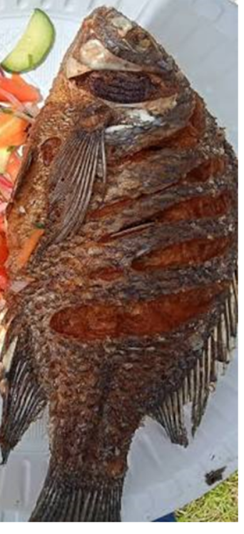 Delicious Deep fried Tilapia. Size 7